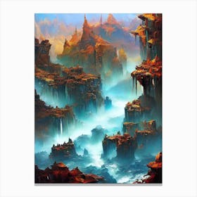 Fantasy Painting, Fantasy Art, Fantasy Painting, Fantasy Landscape, Fantasy Painting Canvas Print