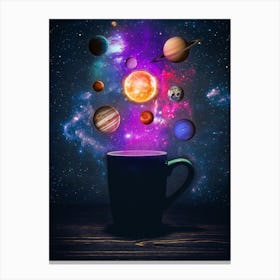 Galaxy System Solar Planet Cup Canvas Print