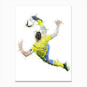 Zlatan Ibrahimovic Bicycle Kick 2 Canvas Print