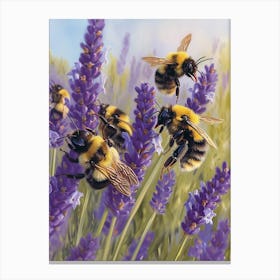 Bumblebee Realism Illustration 21 Canvas Print