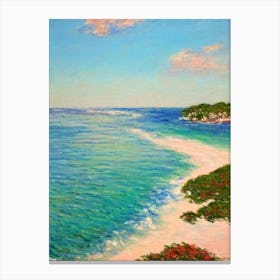 Horseshoe Bay Beach Bermuda Monet Style Canvas Print