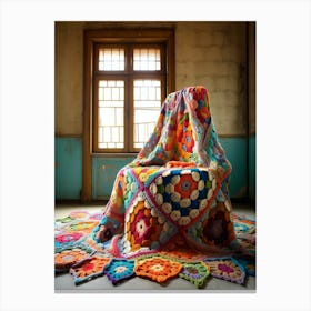 Crochet Blanket Photography 1 Canvas Print