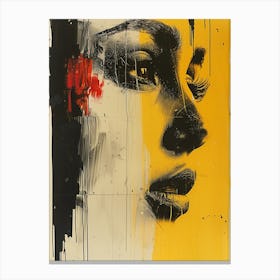 'Black And Yellow' Canvas Print