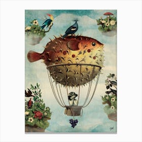 Air Balloon Fish Canvas Print