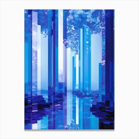 Blue Forest Canvas Print