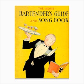 1930 The Home Bartender's Guide And Song Book Canvas Print