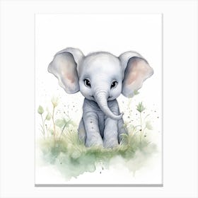 Elephant Painting Painting Watercolour 2 Canvas Print