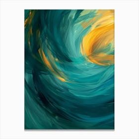 Abstract Swirl Painting Canvas Print