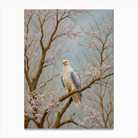 Eagle In Cherry Blossoms Canvas Print