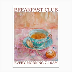 Breakfast Club Tea And Biscuits 3 Canvas Print