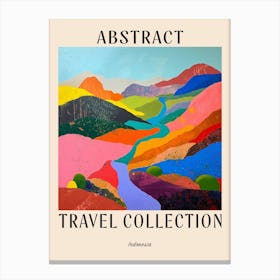 Abstract Travel Collection Poster Indonesia 1 Canvas Print