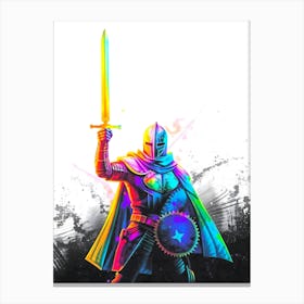 Knight In Shining Armor Canvas Print