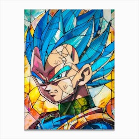 Dragon Ball Z Stained Glass Canvas Print