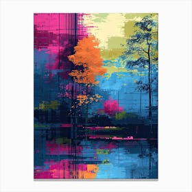 Abstract Painting | Pixel Art Series 4 Canvas Print