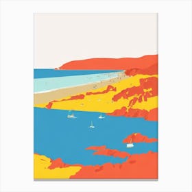 Plage De Gigaro Saint Tropez France Midcentury Canvas Print