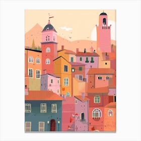 Bologna 2, Italy Illustration Canvas Print