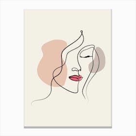 Face Of A Woman 1 Canvas Print