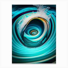Whirlpool Water Waterscape Pop Art Photography 1 Canvas Print