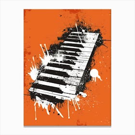 Piano Keyboard Canvas Print