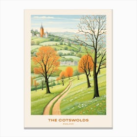 The Cotswolds England 2 Hike Poster Canvas Print