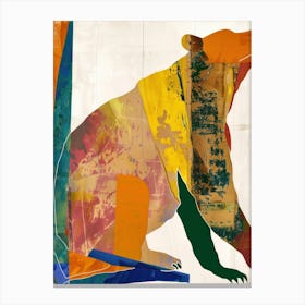 Bear 2 Cut Out Collage Canvas Print