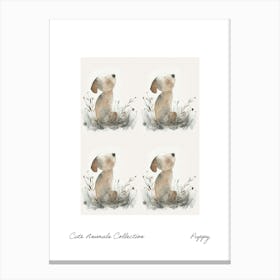 Cute Animals Collection Puppy 5 Canvas Print