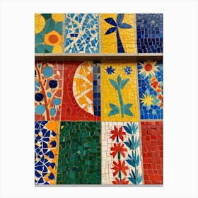 Mosaic Wall Canvas Print