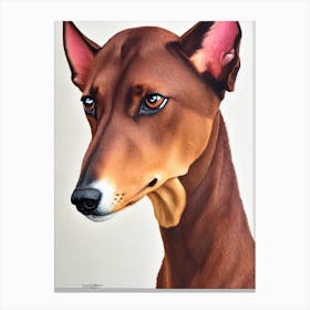 Pharaoh Hound 2 Watercolour dog Canvas Print