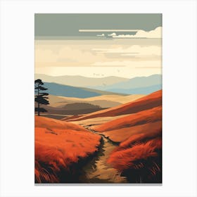 The Cateran Trail Scotland 2 Hiking Trail Landscape Canvas Print