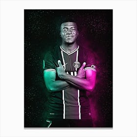 Kylian Mbappe Style Funny Canvas Print