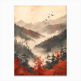 Asian Landscape Painting Canvas Print