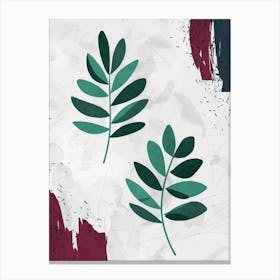 Abstract Of Leaves Canvas Print