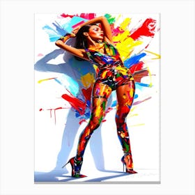 Fashion Model Look - Sassy Posing Canvas Print