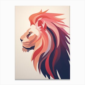 Lion Abstract Pop Art 12 Canvas Print