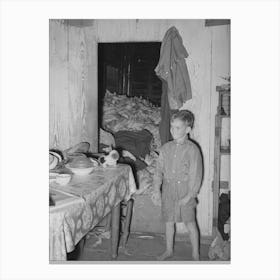 Untitled Photo, Possibly Related To Son Of The Adams Family, Morganza, Louisiana, In Kitchen With Corn Crib In Canvas Print
