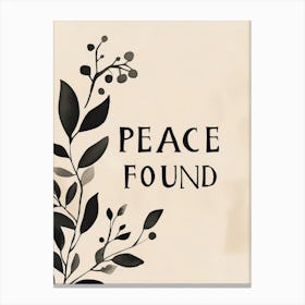 Peace Found Canvas Print