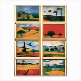 Landscape Collage By Influential Painter Canvas Print