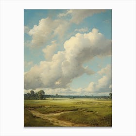 'Field and Cloudscape' Canvas Print