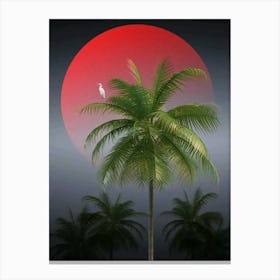 Palm Trees In The Sun Canvas Print