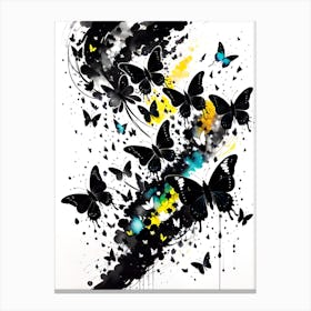 Butterfly Splatter 1 Canvas Print