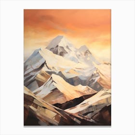 Vinson Massif Antarctica 7 Mountain Painting Canvas Print