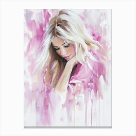 Pink Girl Canvas Print