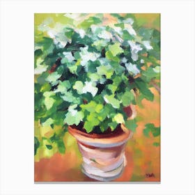 English Ivy 3 Impressionist Painting Plant Canvas Print