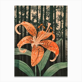 Lily Of The Forest Canvas Print