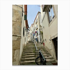 Stairs In Lisbon 1 Canvas Print