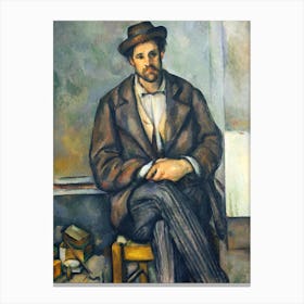 Seated Peasant, Paul Cézanne Canvas Print
