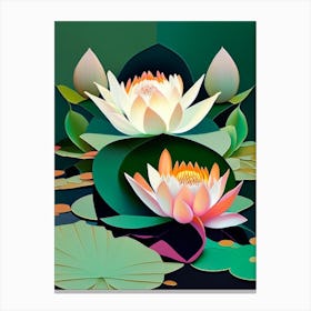 Double Lotus Fauvism Matisse 1 Canvas Print