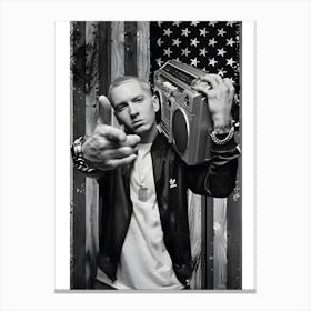 Eminem Music 3 Canvas Print