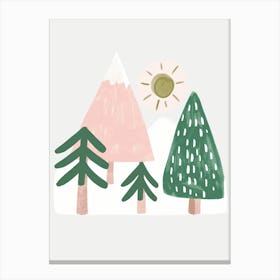 Snowy Trees Canvas Print