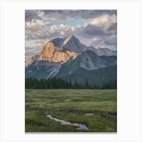 Sunrise At Elk Mountain Canvas Print